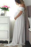 One Shoulder Formal Maternity Dress for Baby Shower - dennisdresses