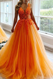 A-Line Prom Dresses Open Back Dress Formal Floor Length Sleeveless V Neck Tulle Backless with Pleats Beading Appliques 2023