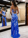 Mermaid / Trumpet Prom Dresses Sexy Dress Royal Blue Evening Gown 2023