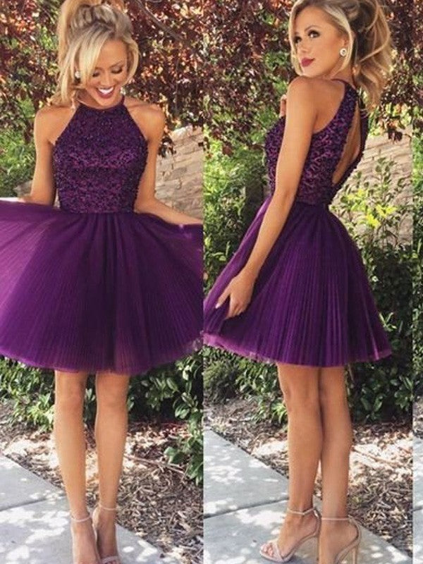 Grape Cocktail Dresses Party Dress Homecoming Short Prom Gown 2023