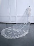 Gorgeous Tulle With Applique Wedding Veils