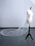 Gorgeous Tulle With Applique Wedding Veils